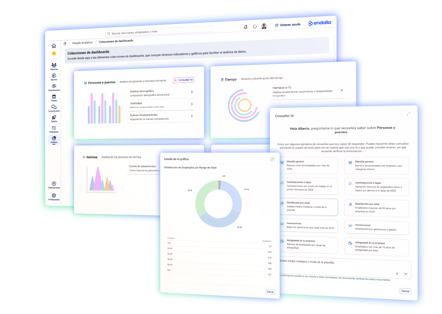 Software de recursos humanos y nómina de Endalia
